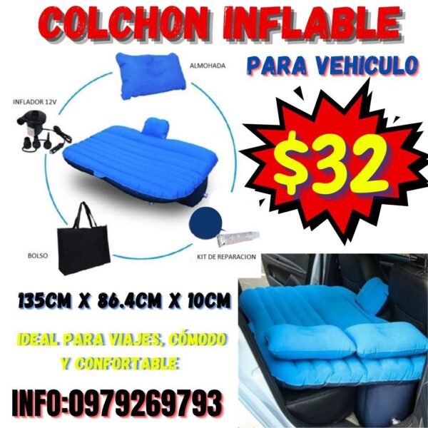 COLCHON INFLABLE PARA VEHÍCULO