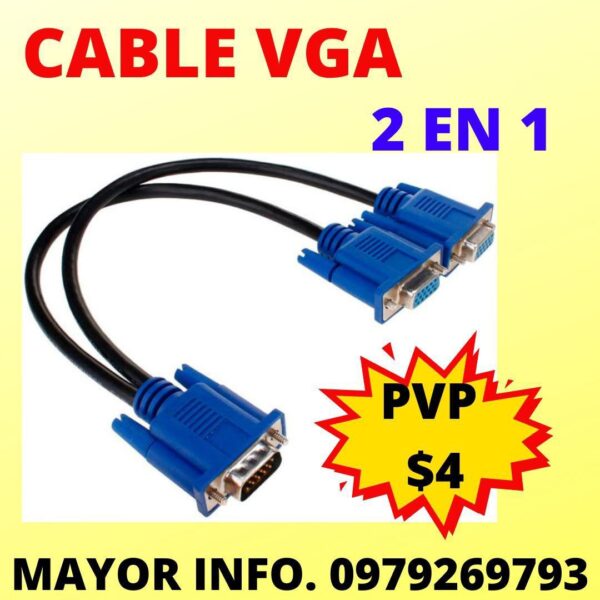 CABLE VGA 2 EN 1