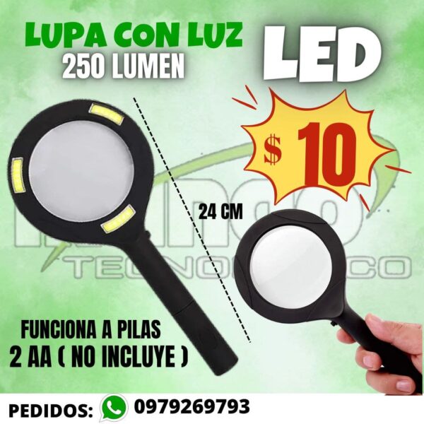LUPA CON LUCES