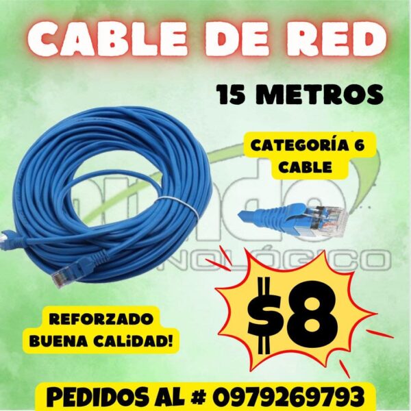 CABLE DE RED 15M