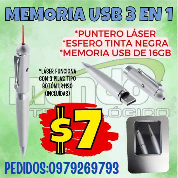 MEMORIA USB 3 EN 1