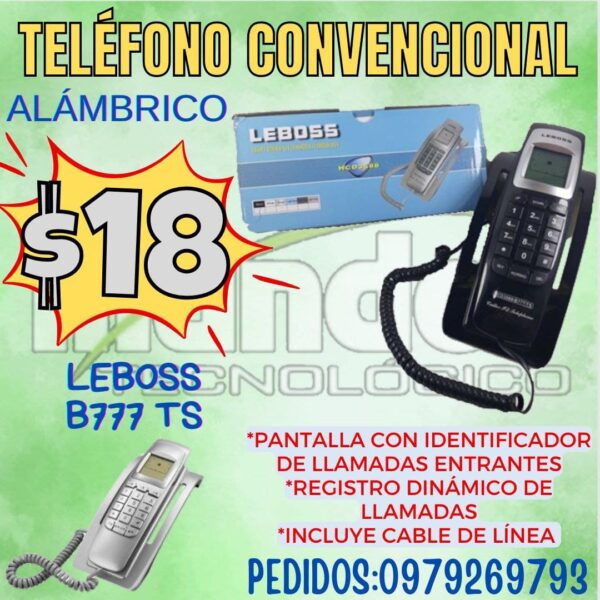 TELÉFONO CONVENCIONAL LEBOSS B777 TS