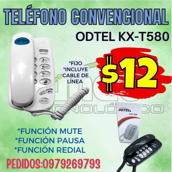 TELÉFONO CONVENCIONAL ODTEL KXT 580
