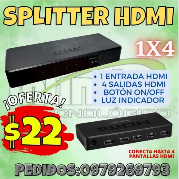 SPLITTER HDMI 1X4