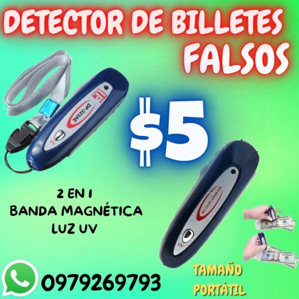 DETECTOR DE BILLETES FALSOS