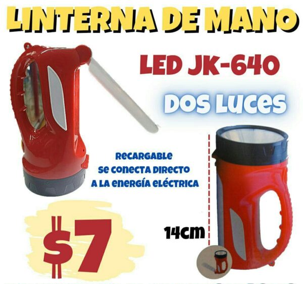 LINTERNA DE MANO LED JK 640