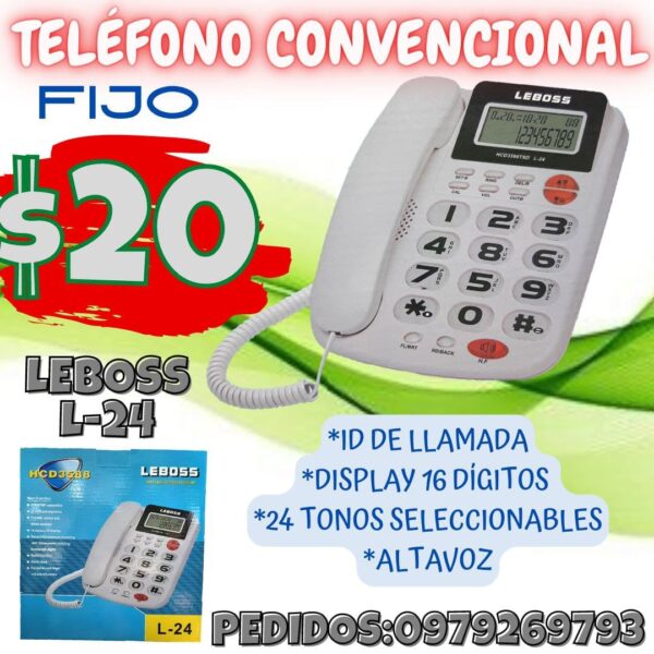 TELÉFONO CONVENCIONAL LEBOSS L24