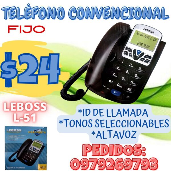 TELÉFONO CONVENCIONAL LEBOSS L51