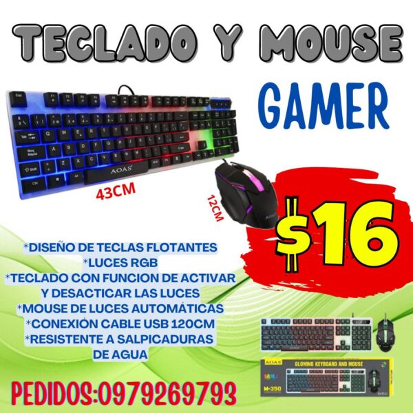 TECLADO Y MOUSE GAMER M 350