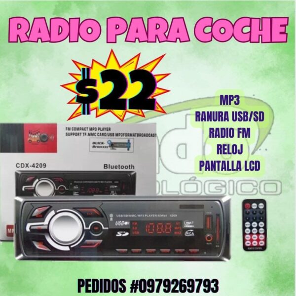 RADIO DE VEHÍCULO CDX 4209