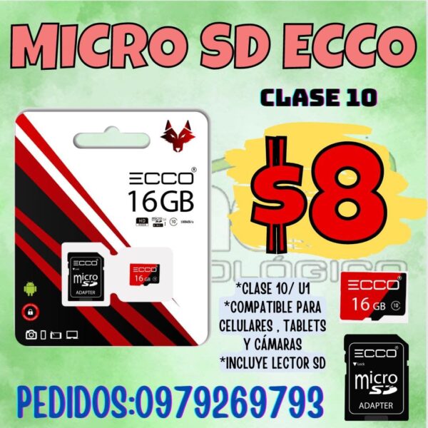 MICRO SD ECCO 16GB