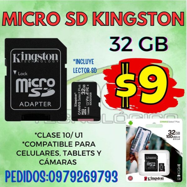 MICRO SD KINGSTON 32GB