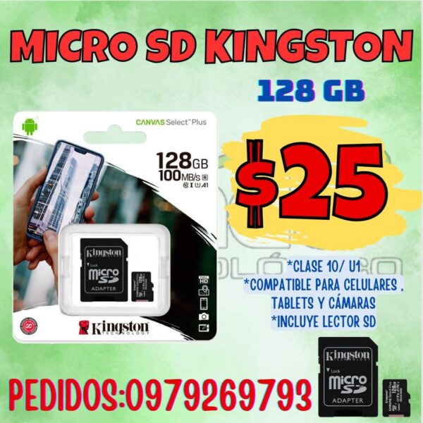MICRO SD KINGSTON 128GB