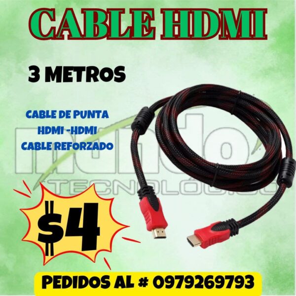 CABLE HDMI TIPO CORDÓN