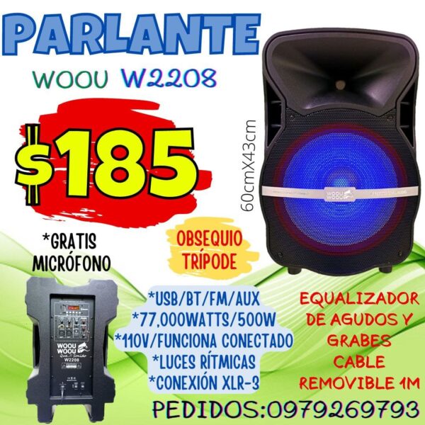 PARLANTE WOOU W2208