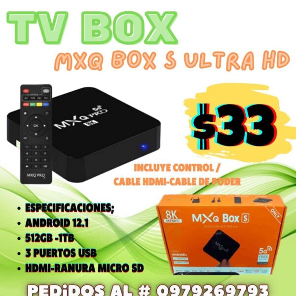 TV BOX MXQ BOX S ULTRA HD