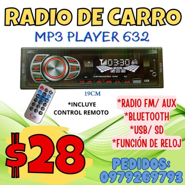 RADIO DE CARRO 632