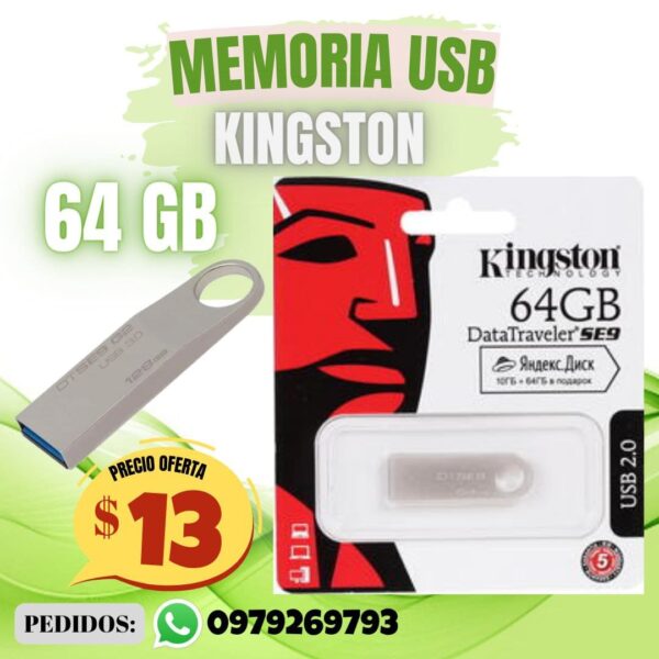FLASH MEMORY KINGSTON SE9 62 64GB