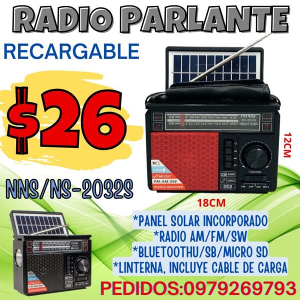 RADIO PARLANTE NNS NS 2032S