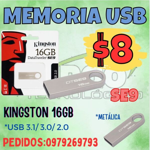 FLASH MEMORY KINGSTON SE9 16GB