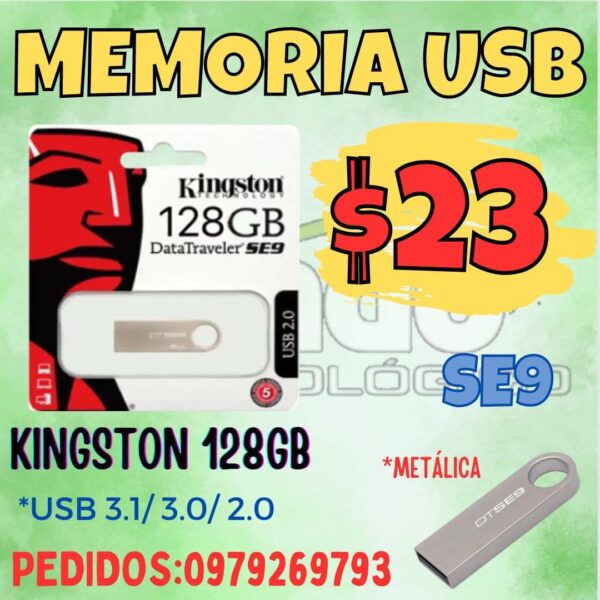 FLASH MEMORY KINGSTON SE9 62 128GB