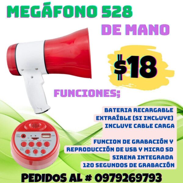 MEGÁFONO DE MANO 528