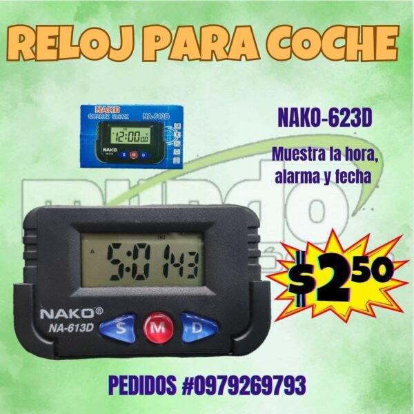 MINI RELOJ PARA VEHÍCULO NA 613D