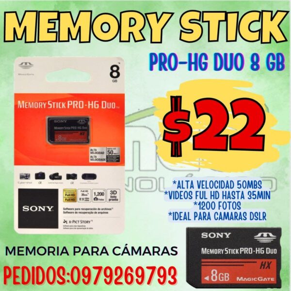 MEMORY STICK PRO HG DUO 8GB