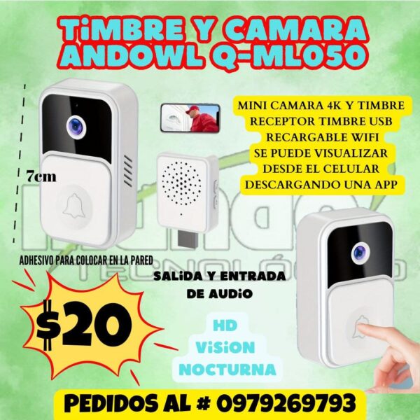 TIMBRE Y CÁMARA ANDOWL Q ML050