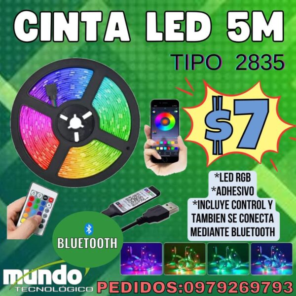 CINTA LED 5 METROS TIPO 2835